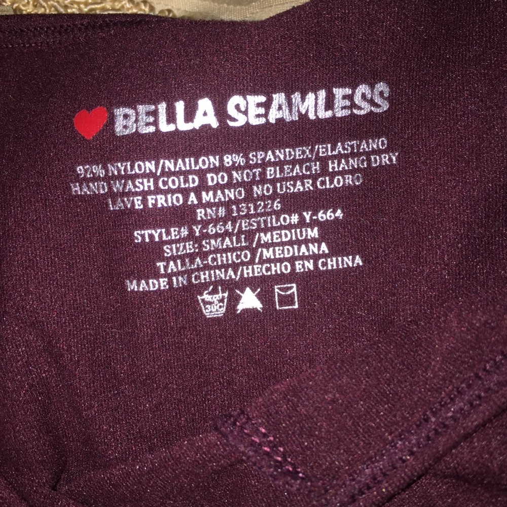 3/$15 MUST BUNDLE - Burgundy Seamless Crop Top (NWOT) - Picture 5 of 7